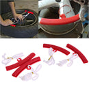 2pcs Motorcycle Saver Changing Tyre Tire Wheel Rim Edge Protectors (Red)