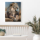 5D Full Round Drill Drawing Picture Lion Diamond Painting Living Room Ornam