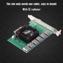 PCI Express 4X 20Gb 1 to 6 Riser Card Mining Miner PCI-E USB3.0 Extenders