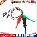 3pcs Test Hook Testing Clip Transistor Tester with Male Head DuPont Line
