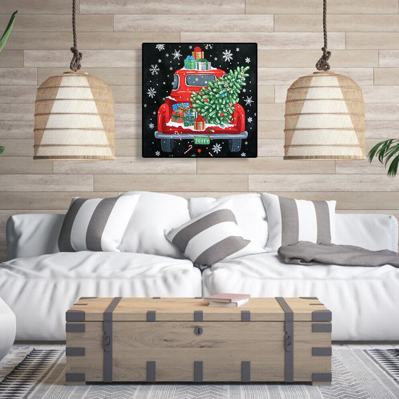 5D DIY Diamond Painting Kit Full Round Drill Snowflake Car Rhinestone Picture