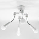 3 in 1/4 in 1/5 in 1 E27 to E27 Base Socket Splitter LED Light Lamp Bulb(B)