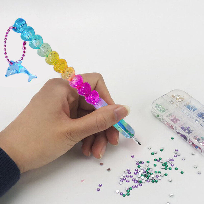 5D Diamond Painting Embroidery Colorful Point Drill Pen for DIY Mosaic Craft