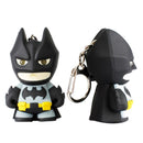 Superhero Batman Design LED Keychain Flashlight Sound Pendant Key Ring Gift