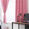 Stars Blackout Curtain Living Room Window Blind Shading Screen Drapes(Pink)