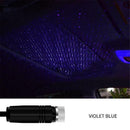 Night Light Car Roof Star Sky Lamp Blue Purple Light USB LED Ceiling Spotlight
