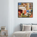 Full Embroidery Printed Warm Home DIY Cross Stitch Kits 14CT Needlework Gift