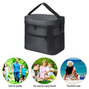 Thickened Camping Handheld Insulation Bag Portable Food Cooler Bags (Black)
