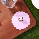Cartoon Silicone Cup Cover Clear Cherry Heat-resistant Reusable Lid (Bear)