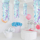 Mermaid Wishes Jellyfish Hanging Paper Lanterns Decorations (Light Blue) Newly