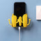 Punch Free Wall Storage Box Remote Control Phone Charging Holder (Yellow) Newly