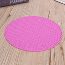 Silicone Honeycomb Non-slip Table Mat Insulation Placemat Cup Pad(Pink)