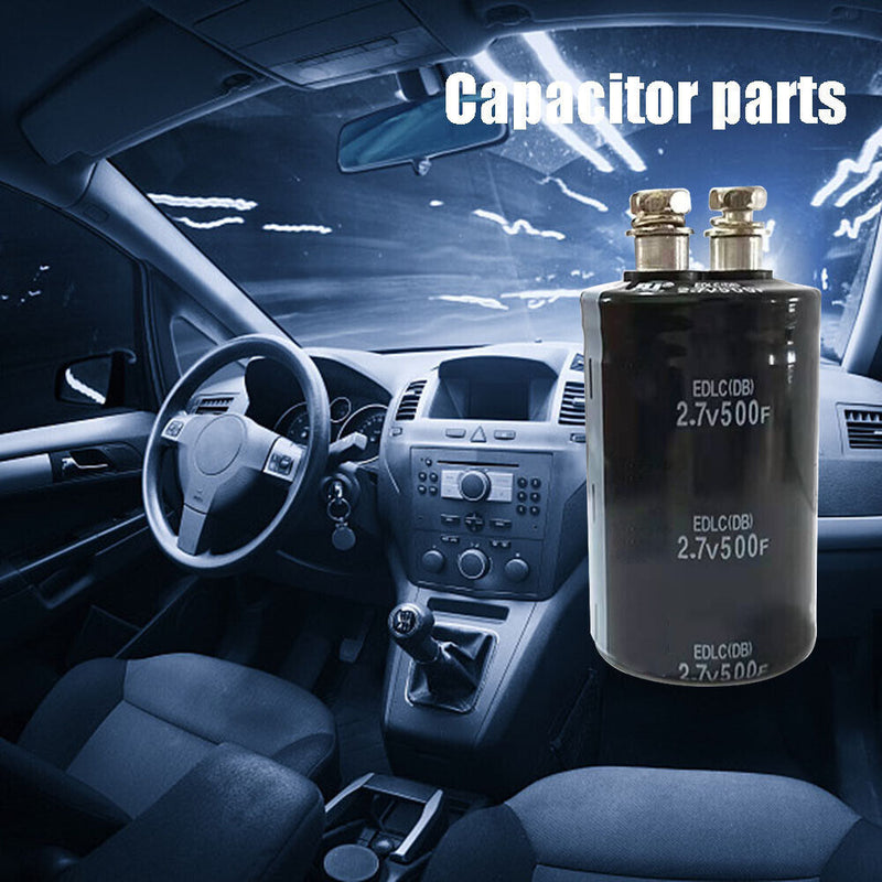 2.7V 500F Electrolytic Capacitor Automotive Circuit Metal Farad Capacitor Parts