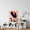 Modern Lady Drawing Frameless DIY Oil Paint by Numbers Canvas Home Decor