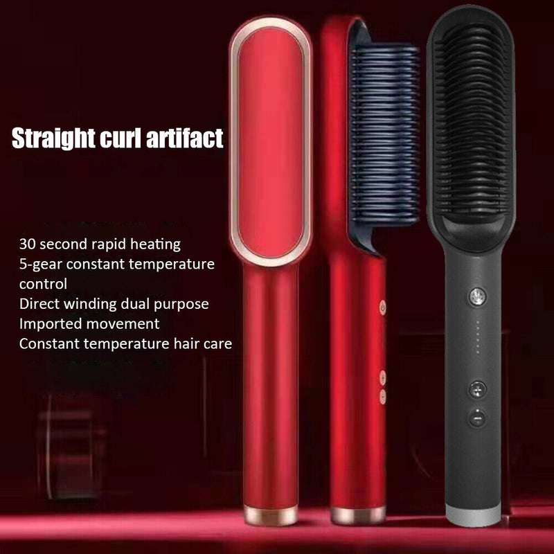 Hot Air Comb Setting Styling Straight Plate Splint Hair Dryer Bangs Curling Rod