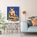 #A Santa Claus 5D DIY Diamond Painting Kits Full Round Drill Wall Rhinestone Dec