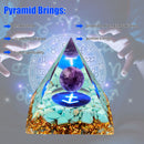Crystal Pyramid Positive Energy Generator for Meditation Yoga Home Decor Accent