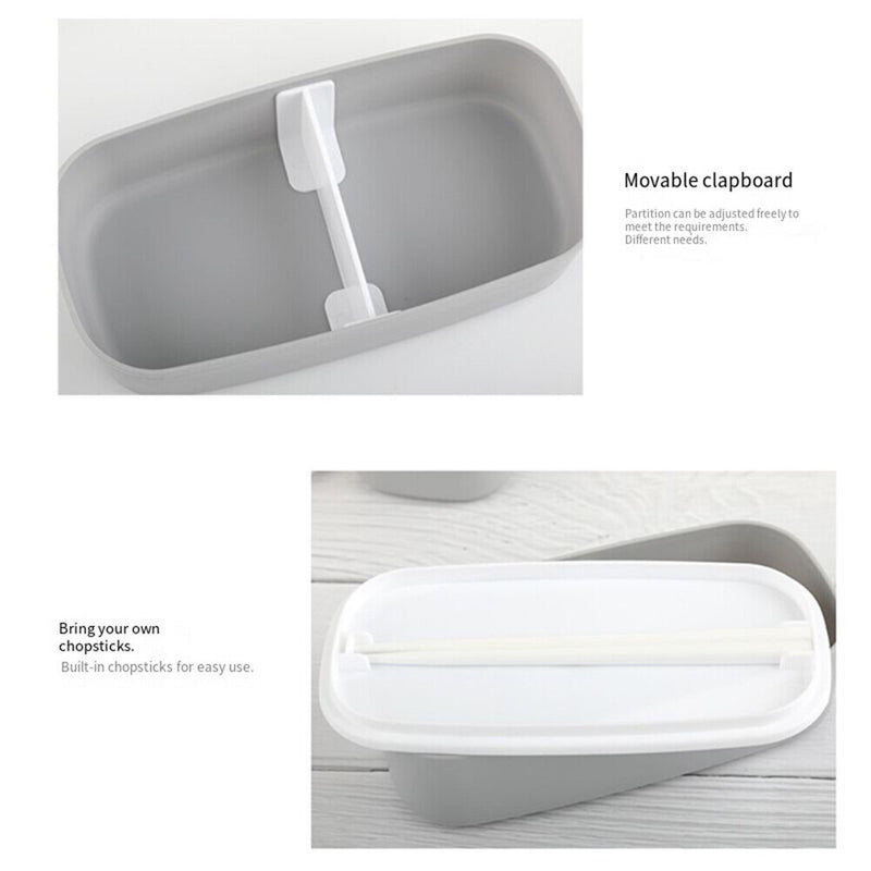 Portable Double Layer Box Kids Picnic Thermal Food Storage Container Supply