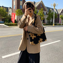 Fashion Shoulder Tote Female Portable Plush Big Capacity School Satchels Handbag