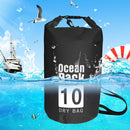 Waterproof Dry Bag Pack Sack Swimming Kayaking River Trekking (10L Black) Newly