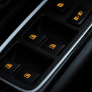 Luminous Car Door Window Lift Button Stickers Decals Car Styling (Orange)