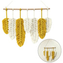 Living Room Bedroom Ornaments Feather Wall Hanging Hand-woven Tapestry Wall Art