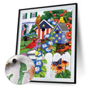 Flower Bird Oil Paint By Numbers DIY Canvas Wall Art Picture Craft Home Decor