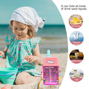 Water Bottle with Adjustable Shoulder Straps - Prevent Loss Great Gifts for K