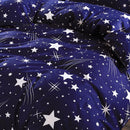 4pcs Star Printing Duvet Cover Flat Bed Sheet Pillowcase Soft Cotton Bedding