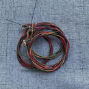 6pcs/set Rainbow Colorful Guitar Strings for Folk Acoustic Guitar Parts Newly