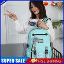 #A Casual Backpack Large-capacity Bookbag Pompom Sports Backpack for Outdoor S