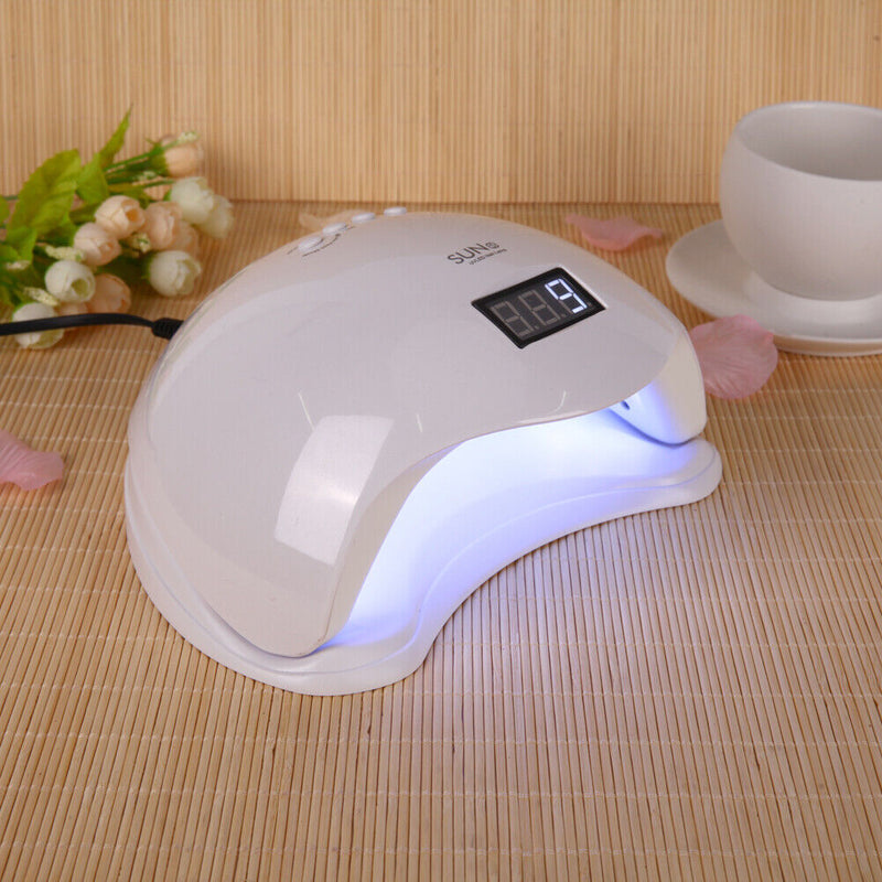48W Manicure Light Nail Dryer Salon Intelligent Induction LED UV Lamp (UK)