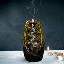 Mountains River Waterfall Incense Burner Fountain Backflow Aroma Smoke Hold