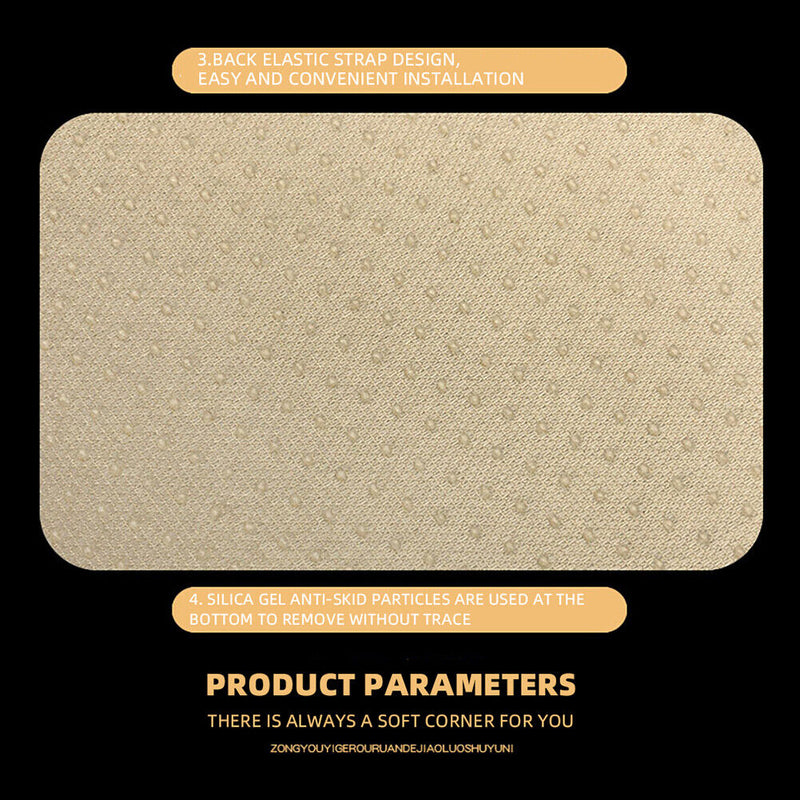 Flannel Car Armrest Mat Universal Interior Auto Arm Rest Box Pad Dust-proof