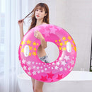 Inflatable Swimming Rings Adults Pool Beach Floating Swim Circle (Pink)