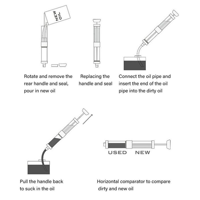 Oil Check Tester Engine Oil Quality Comparator with Transparent Tube