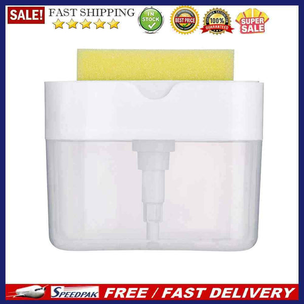 2 in 1 Automatic Soap Dispenser Hand Press Liquid Soap Pump for Kitchen Bat