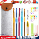 Smooth Aluminium Crochet Knitting Needle Hooks Kit for Weave Sewing Craft