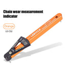 Lebycle MTB Road Bike Chain Wear Indicator Tools Chains Gauge (Orange)