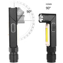 #A XPG COB Rechargeable Flashlight Magnet Adsorption Rechargeable Lamp for Trekk