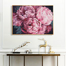DIY Paint By Number Kit Pink Peony Flowers No Frame for Home Decoration Art