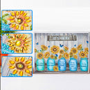 5D DIY Diamond Painting Partial Special Shape Drill Vase Flower Picture Wall