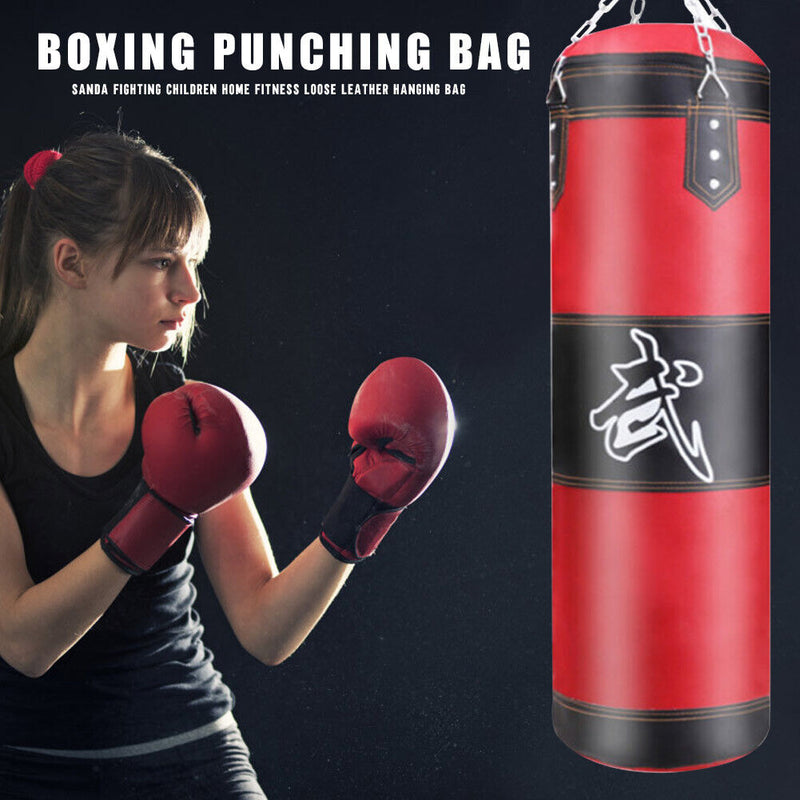 Boxing Training Equipment Kickboxing Muay Thai Empty Punching Sandbag Pillar