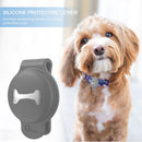 Pet Dog Collar Tracker Cover Anti-Lost for Airtag Protective Case (Grey)