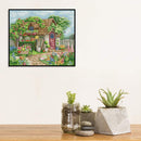 Summer Garden House 14CT Stamped Needlework Home Decoration Full Embroidery Kit
