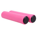 Bike Grips UltraLight Silicone Material Handlebar MTB Bicycle Grip(Pink) Newly