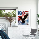5D DIY Full Round Drill Diamond Painting Flag Eagle Animals for Home Decor