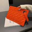 Lady PU Leather Envelope Bag Women Fashion Solid Color Trendy Briefcase Pouch