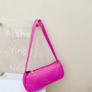 Fashion Solid Color Handbag Nylon Women Casual Totes Portable Lady Shoulder Bags