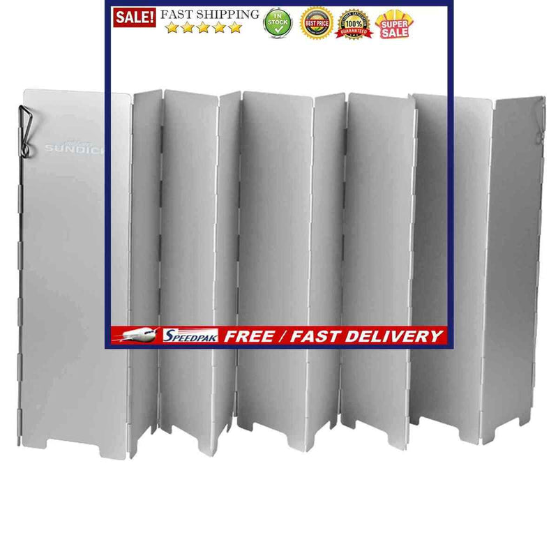 Foldable Stove Windshield Portable Camping Stove Outdoor Gas Cooker Windbreak